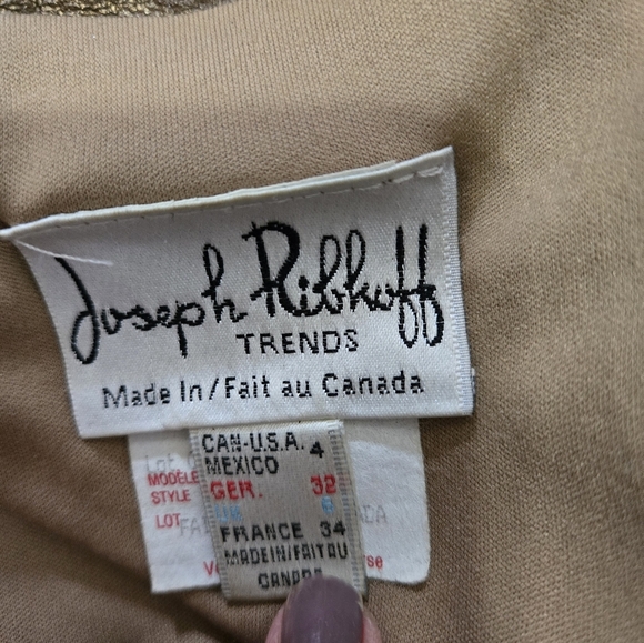 JOSEPH RIBKOFF Vintage Bronze Jacket. Size 4 - Picture 10 of 14